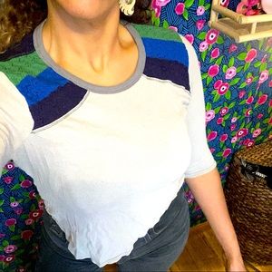 Free People Rainbow Knot Top Size L